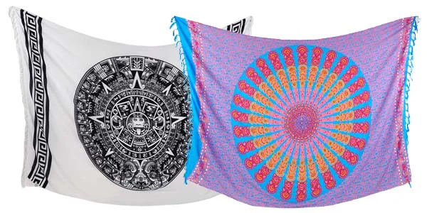 Saronger med Mandala-mönster