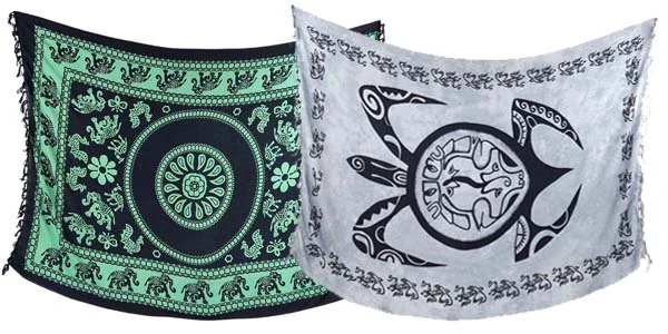 Saronger med djurmotiv