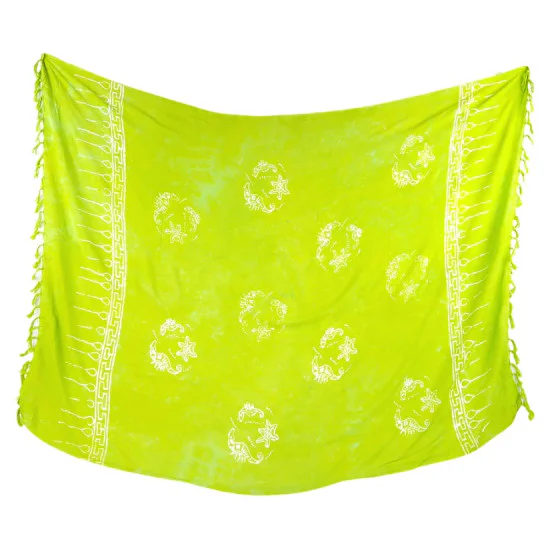 Lätt och luftig ljusgrön sarong för strand och pool