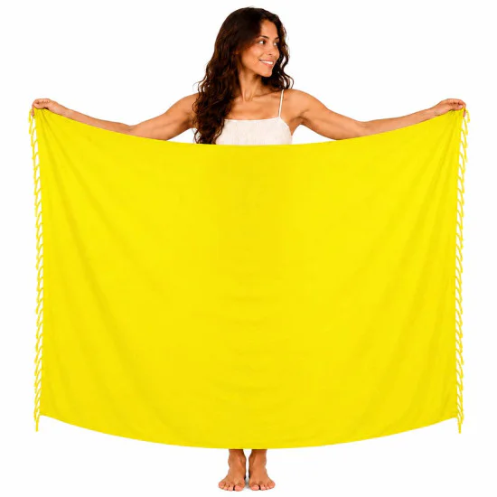 Klargul enfärgad sarong