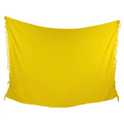Mörkgul sarong för strand och bad