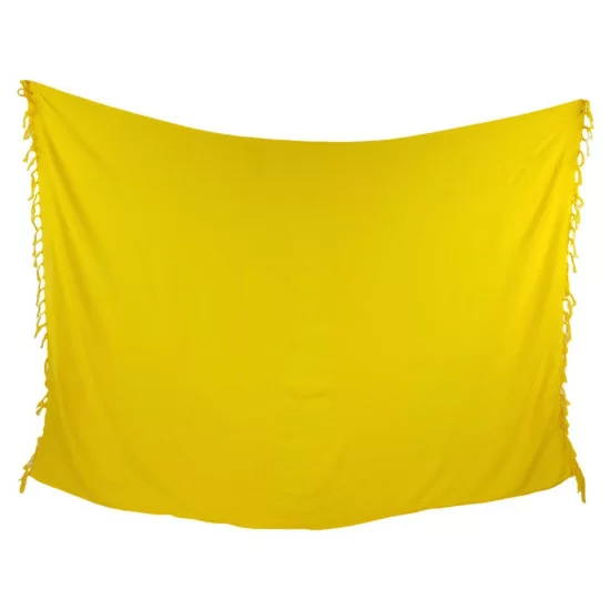Mörkgul sarong för strand och bad