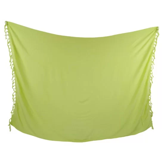 Limegrön enfärgad sarong i frisk färg