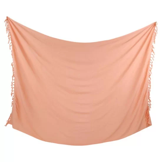 Sarong i enfärgad mörk persikofärg