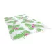 Vit sarong med blom- och bladtryck grön och cerise färg