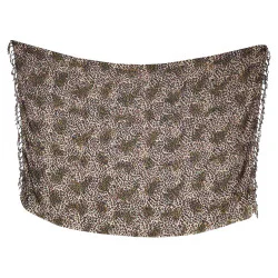 Leopardmönstrad sarong i jordnära färger
