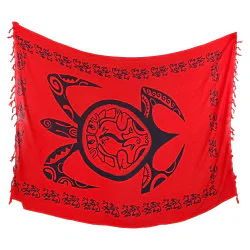 Svalt och bekvämt rött strandtyg för sommarens alla äventyr