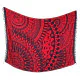 Röd sarong i Rayon-material för extra komfort