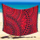 Röd sarong i Rayon-material för extra komfort