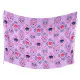 Ljuslila sarong med rosa och marinblå Calaveramotiv